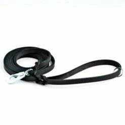 Feel Leather Braid Flettet Lærkobbel M/stållås Svart