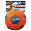 NERF Dog Foam X Weave Squeak Fotball Orange Blå